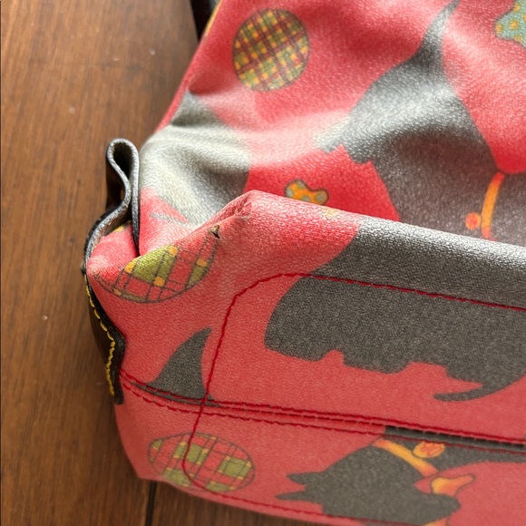 Vintage Dooney & Bourke Scottie Dog RED Tote Purse shoulder Bag - Picture 13 of 16